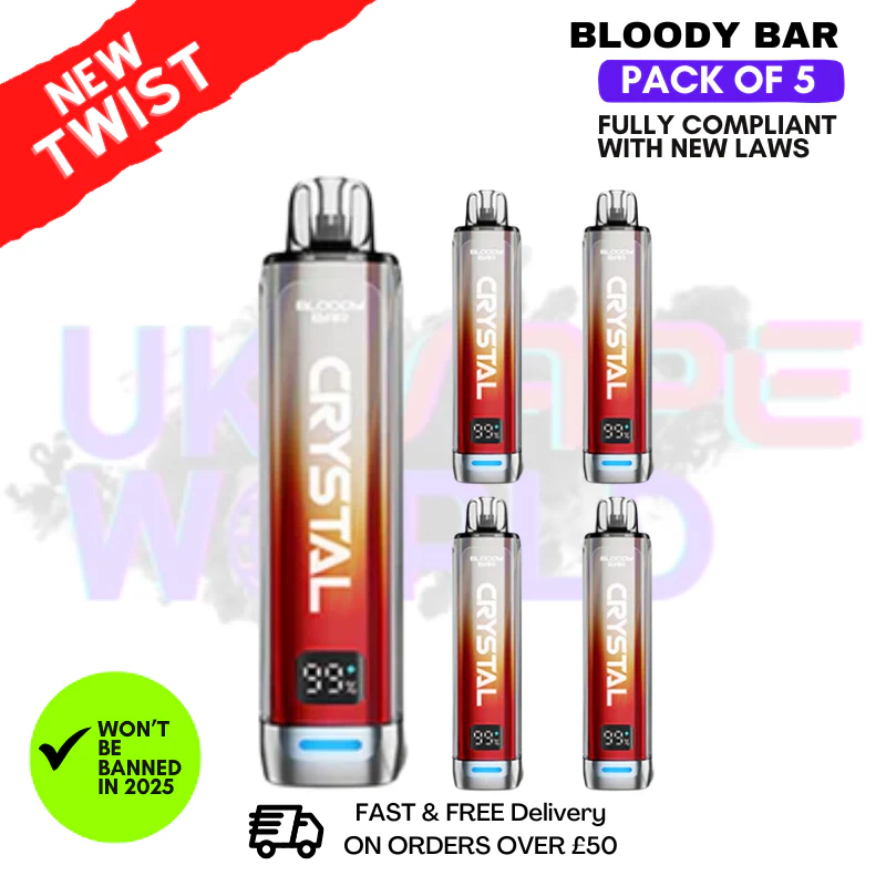 Best Crystal Bar 600 Puff Disposable - Vape Ske
